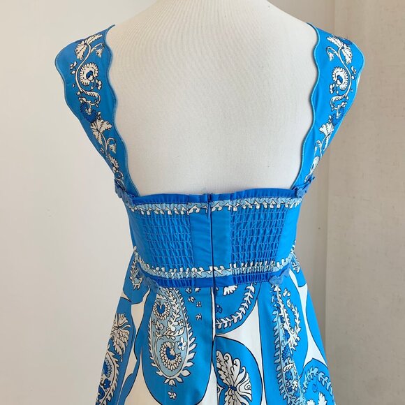 Alemais Blue and White Maxi Dress - Picture 6 of 10